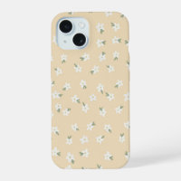 Yellow floral phone case