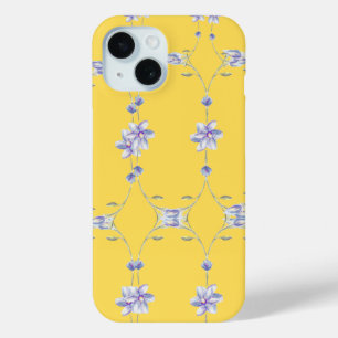 Yellow floral phone case