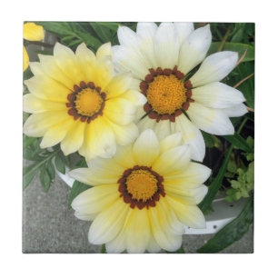 Yellow Floral Photography Tile