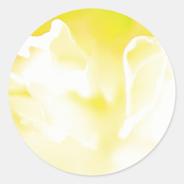 Yellow Floral Print Sticker (Front)