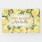 Yellow Floral Roses Gold Glitter Happy Birthday