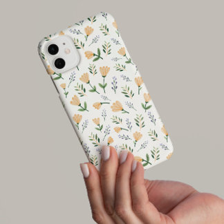 Yellow Floral Scandinavian iPhone 16 Pro Case
