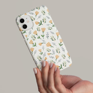 Yellow Floral Scandinavian iPhone 16 Pro Case
