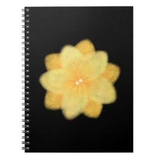 Yellow Floral Spiral Notebook – Elegant