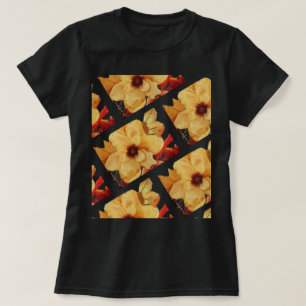 Yellow Floral T Shirt Bright and Pretty