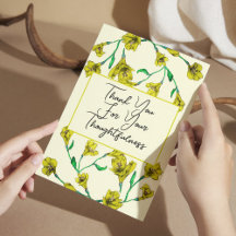 Yellow Floral Watercolor Wedding