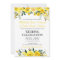 Yellow Floral Wedding Invitation