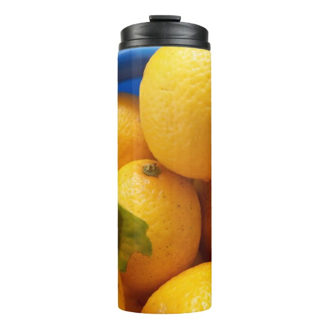 Yellow Florida Lemons Thermal Tumbler (Front)