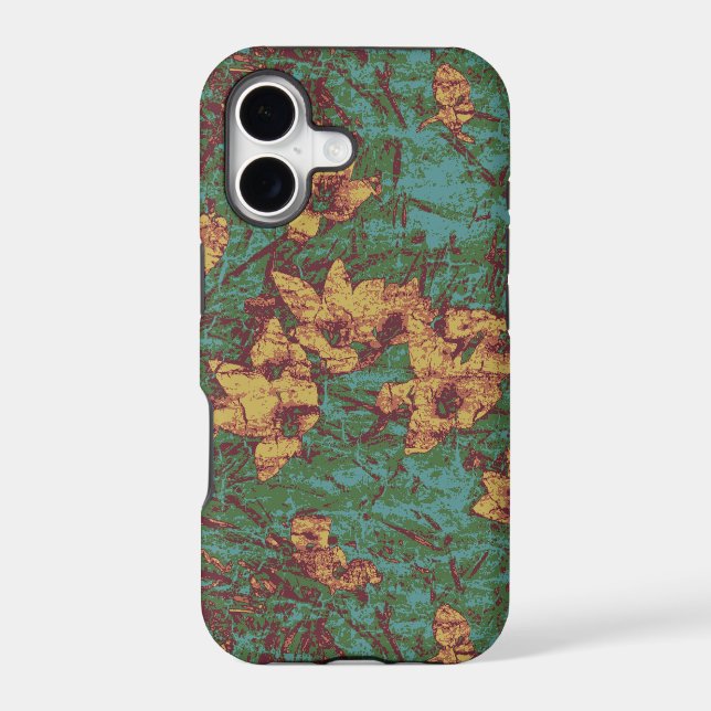 Yellow flower against leaf camouflage pattern 2 (Back)