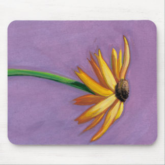 Yellow flower art beautiful Gaillardia painting Mouse Pad