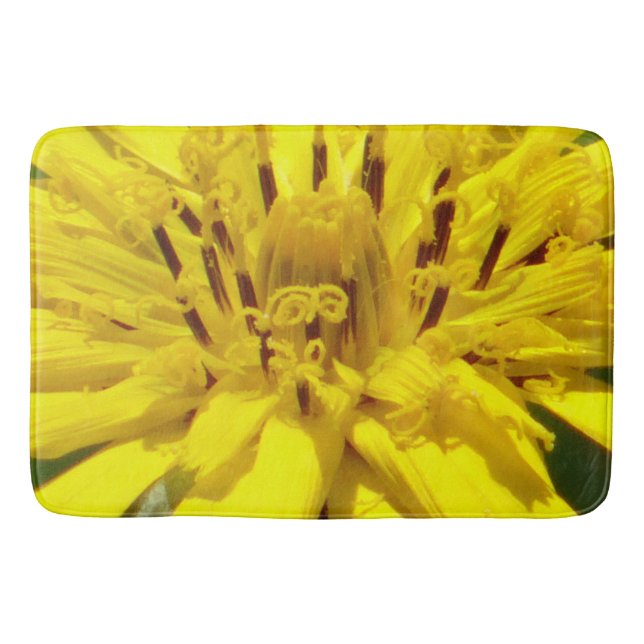 Yellow flower bath mat (Front)