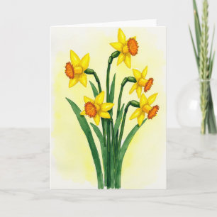Yellow Flower Blossom Spring Card