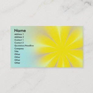 Yellow Flower Business Card