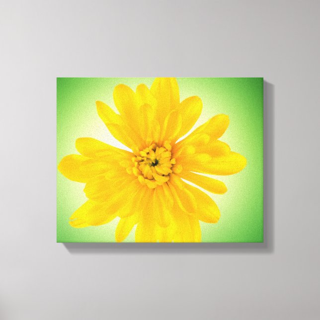 Yellow flower canvas print (Front)