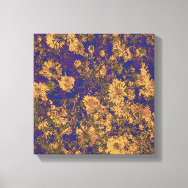 Yellow flower canvas print (Front)