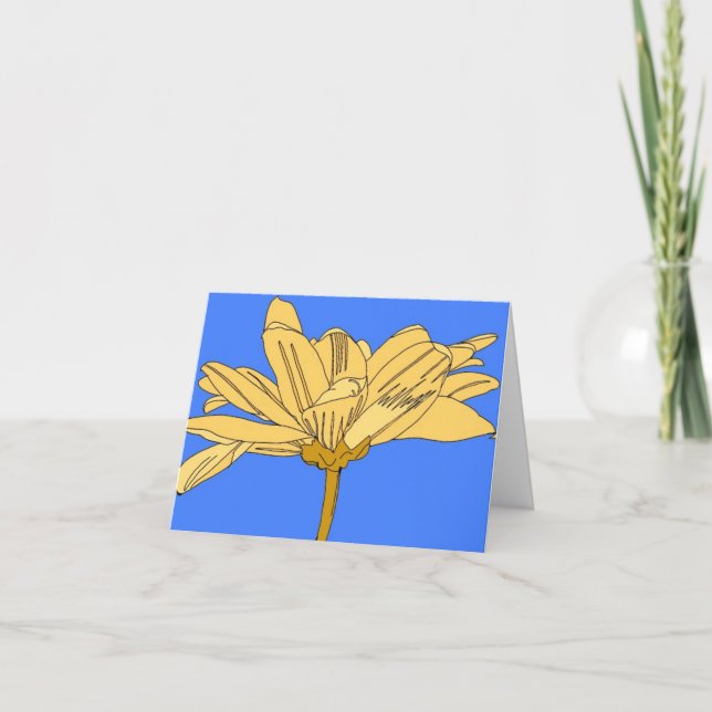 Yellow flower card (Front)