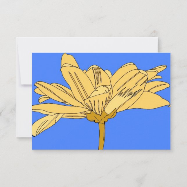 Yellow flower card (Front)
