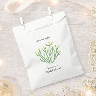 Yellow Flower Cholla Cactus Bridal Shower Favour Bags