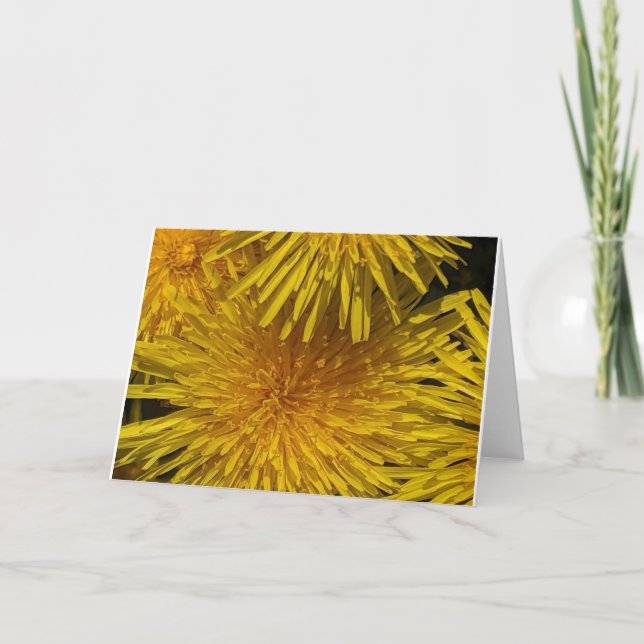 Yellow Flower Customisable  Card (Front)