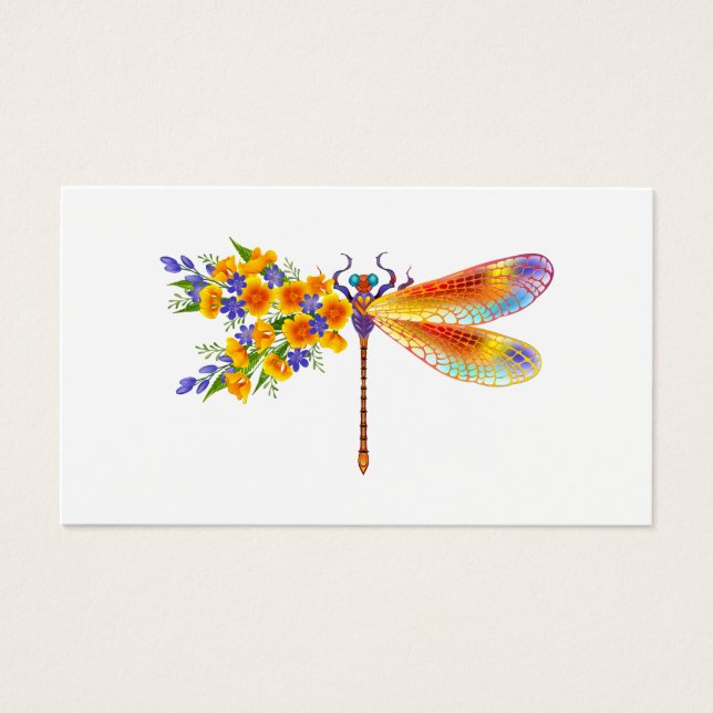 Yellow Flower Dragonfly (Front)