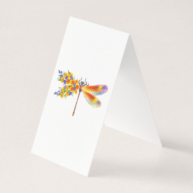 Yellow Flower Dragonfly (Back)