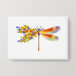 Yellow Flower Dragonfly