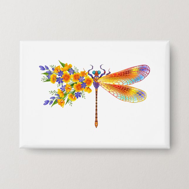 Yellow Flower Dragonfly (Front)