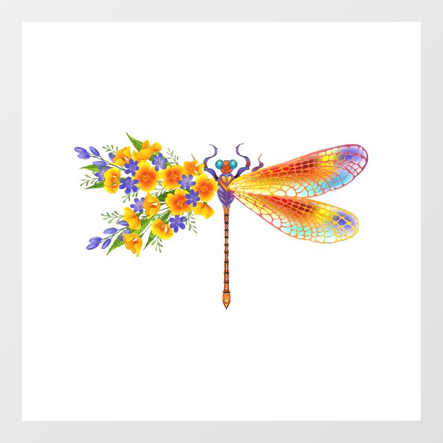 Yellow Flower Dragonfly (Sheet)