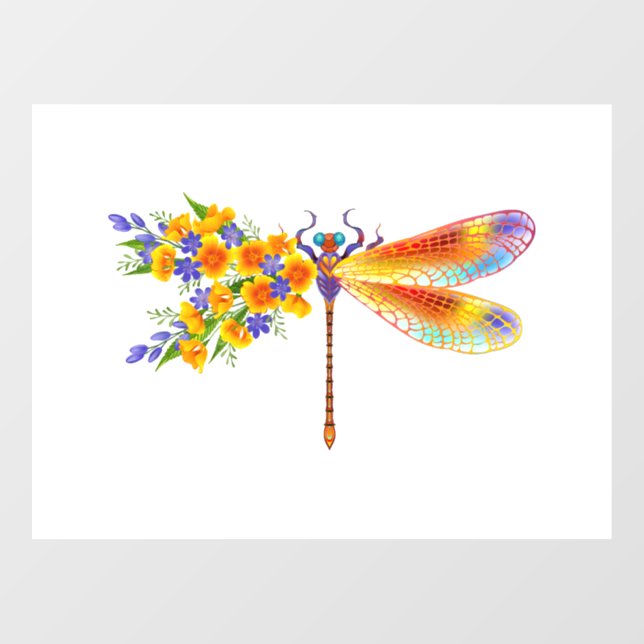 Yellow Flower Dragonfly (Sheet)