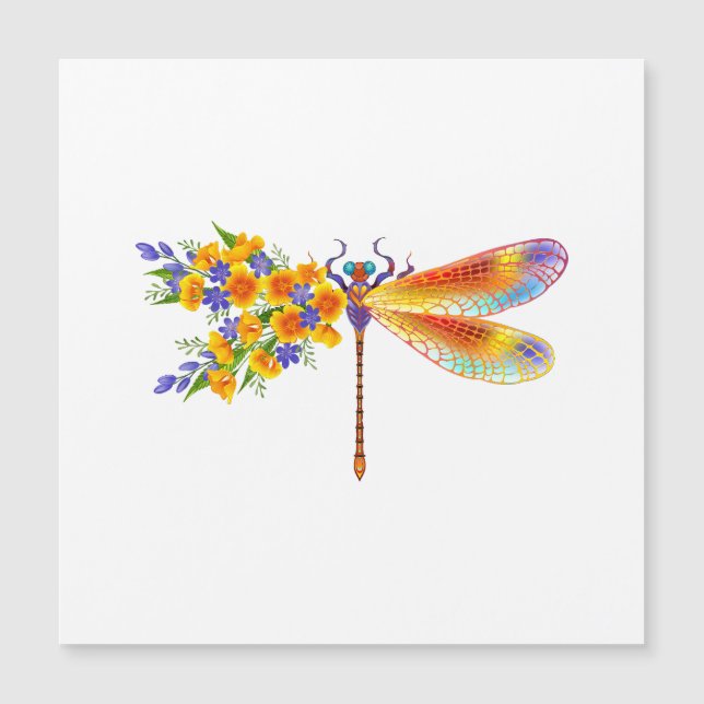 Yellow Flower Dragonfly (Front)