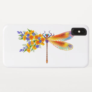 Yellow Flower Dragonfly Case-Mate iPhone Case