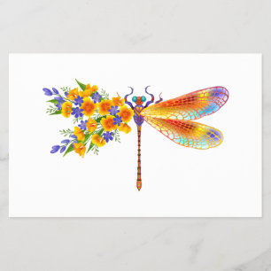 Yellow Flower Dragonfly Flyer