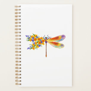 Yellow Flower Dragonfly Planner