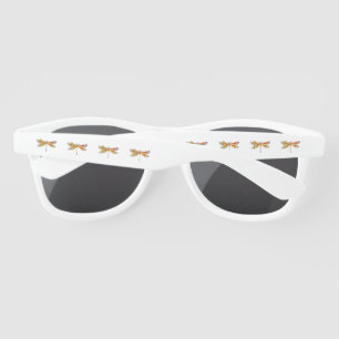 Yellow Flower Dragonfly Sunglasses