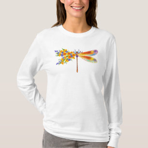 Yellow Flower Dragonfly T-Shirt