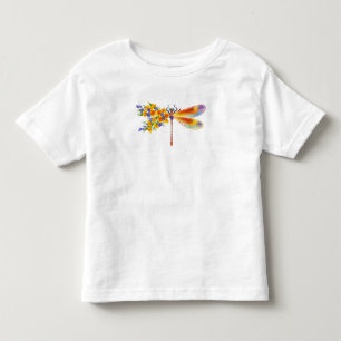 Yellow Flower Dragonfly Toddler T-Shirt