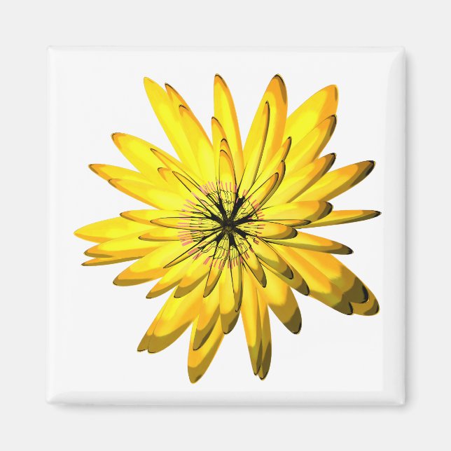 yellow flower magnet (Front)