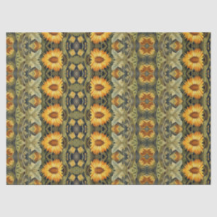 Yellow Flower mix pattern Tissue Paper