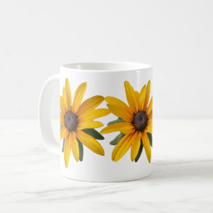 Yellow Flower Modern Simple Black Eyed Susan Coffee Mug