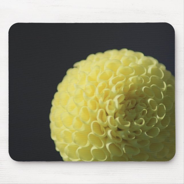 Yellow Flower Mouse Pad (Front)