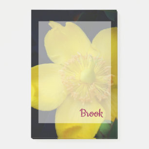 Yellow flower Name Post-It Notes