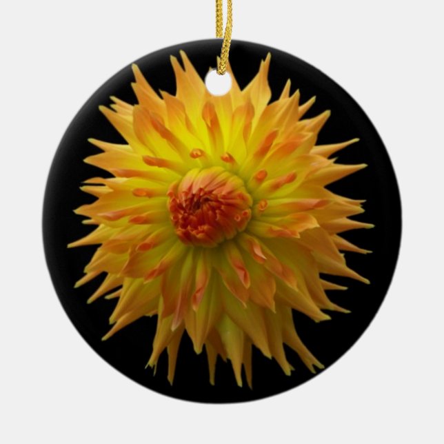 Yellow Flower Ornament (Front)