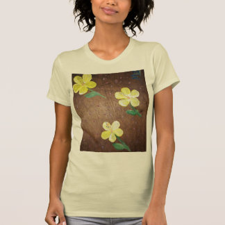 yellow flower painting tshirt