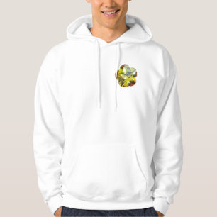 Yellow Flower Pattern Hoodie