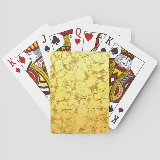 Yellow Flower Playing Cards (Back)