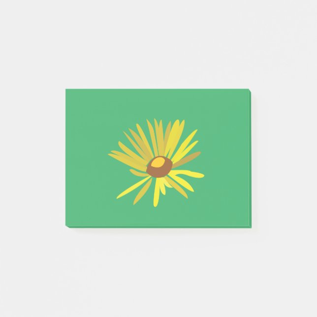 Yellow Flower Post-it Notes (Front)