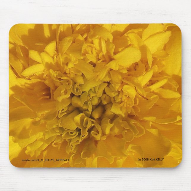 YELLOW FLOWER POWER. MOUSE PAD (Front)