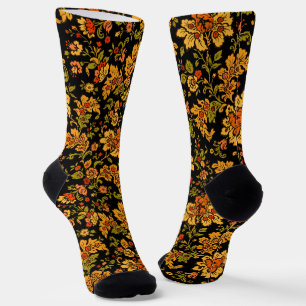 Yellow Flower Power Socks