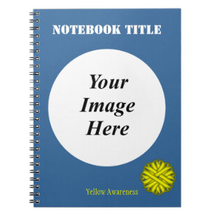Yellow Flower Ribbon Template by Kenneth Yoncich Notebook