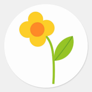 Yellow flower Sticker